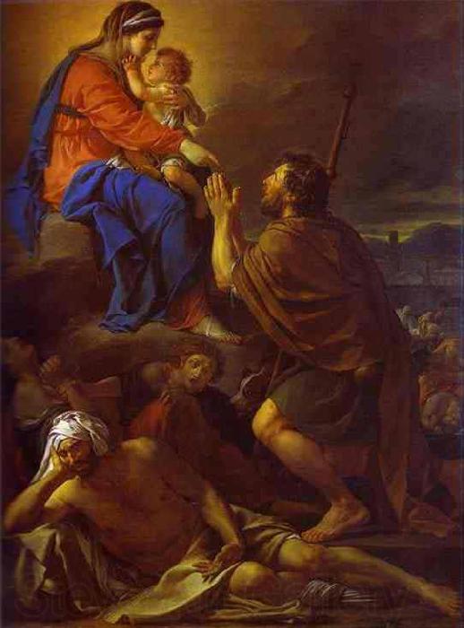 Jacques-Louis David Saint Roch Interceding with the Virgin for the Plague Stricken Spain oil painting art